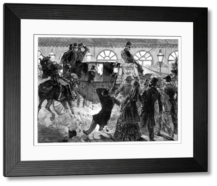 Framed Print : Attempted Assassination of the Emperor of the French, 28 April 1855 Framed Print : Attempted Assassination of the Emperor of the French, 28 April 1855