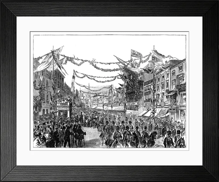 Framed Print : Queen Victorias visit to Birmingham, 1858 Framed Print : Queen Victorias visit to Birmingham, 1858