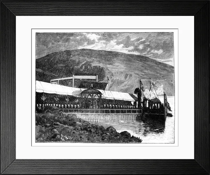 Framed Print : Queen Victoria opening Glasgow waterworks at Loch Katrine, Scotland, 1859 Framed Print : Queen Victoria opening Glasgow waterworks at Loch Katrine, Scotland, 1859