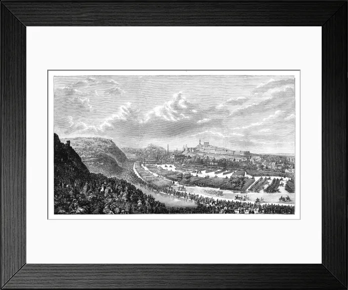 Framed Print : Volunteer review in the Queens Park, Edinburgh, Scotland, 1860 Framed Print : Volunteer review in the Queens Park, Edinburgh, Scotland, 1860