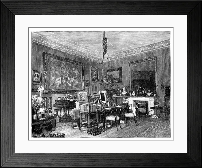 Framed Print : Queen Victorias private sitting-room, Osborne House, Isle of Wight Framed Print : Queen Victorias private sitting-room, Osborne House, Isle of Wight