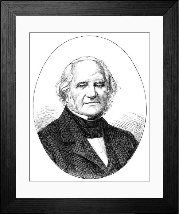 Framed Print : George Peabody (1795-1869), American banker and philanthropist Framed Print : George Peabody (1795-1869), American banker and philanthropist