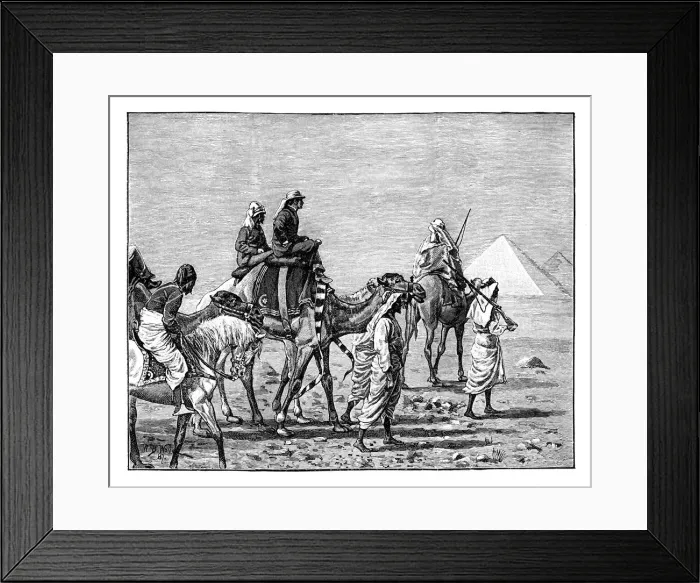Framed Print : The Prince of Wales at the Pyramids, c1861 Framed Print : The Prince of Wales at the Pyramids, c1861