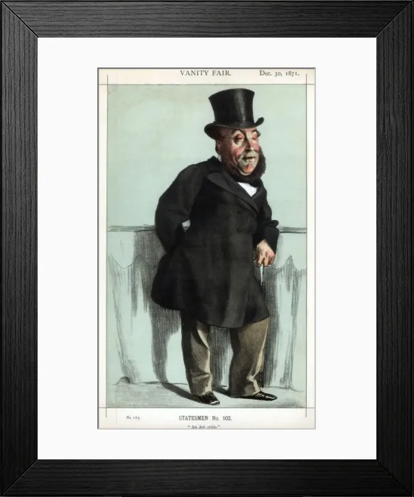 Framed Print : An art critic, 1871. Artist: Coide Framed Print : An art critic, 1871. Artist: Coide