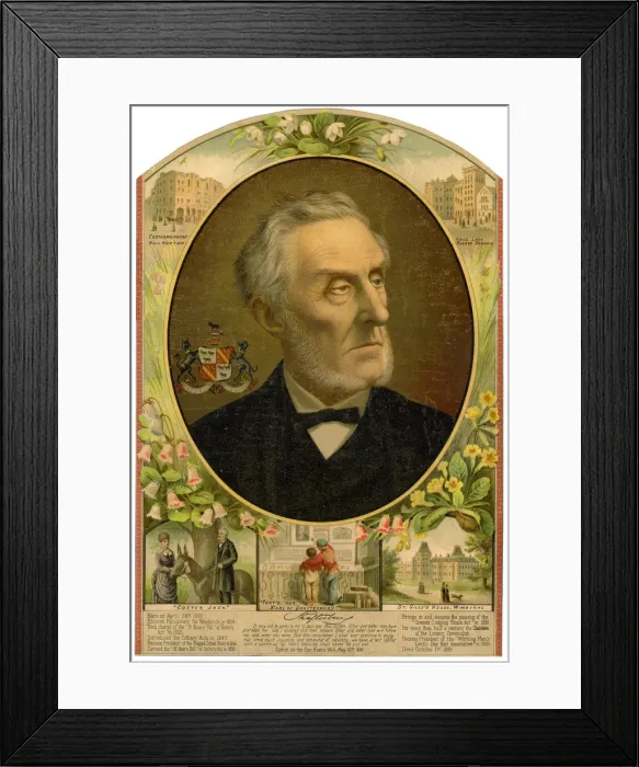 Framed Print : Lord Shaftesbury, British Conservative statesman and philanthropist, late 19th century Framed Print : Lord Shaftesbury, British Conservative statesman and philanthropist, late 19th century