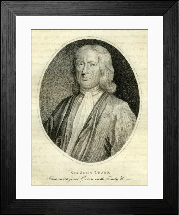 Framed Print : Sir John Leake, British Admiral, 18th century(?) Framed Print : Sir John Leake, British Admiral, 18th century(?)