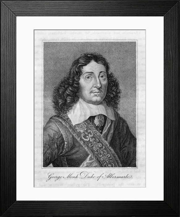 Framed Print : George Monck, Duke of Albemarle, 17th century English soldier Framed Print : George Monck, Duke of Albemarle, 17th century English soldier
