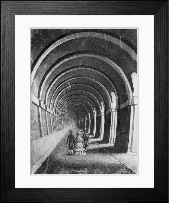 Framed Print : Thames Tunnel, London, mid 19th century Framed Print : Thames Tunnel, London, mid 19th century