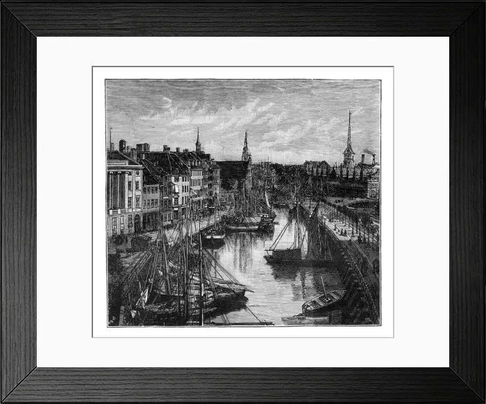 Framed Print : The Harbour, Copenhagen, Denmark Framed Print : The Harbour, Copenhagen, Denmark