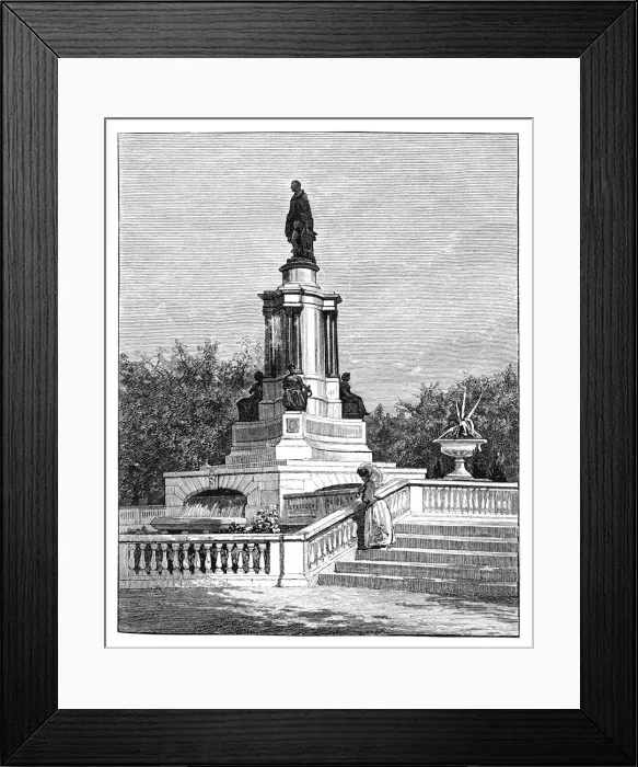 Framed Print : Statue of Prince Albert, Memorial of the Great Exhibition, London, late 19th century Framed Print : Statue of Prince Albert, Memorial of the Great Exhibition, London, late 19th century