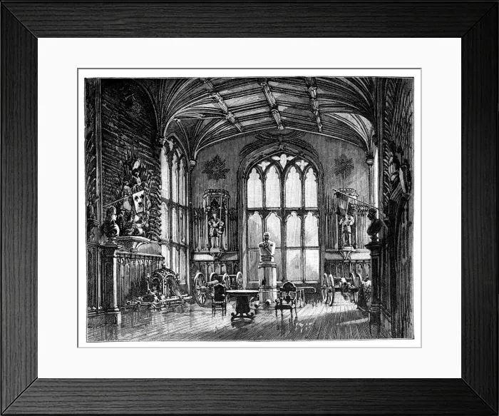 Framed Print : The Guard Room, Windsor Castle Framed Print : The Guard Room, Windsor Castle