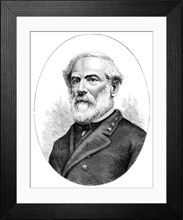 Framed Print : General Robert E Lee (1807-1870), American general Framed Print : General Robert E Lee (1807-1870), American general