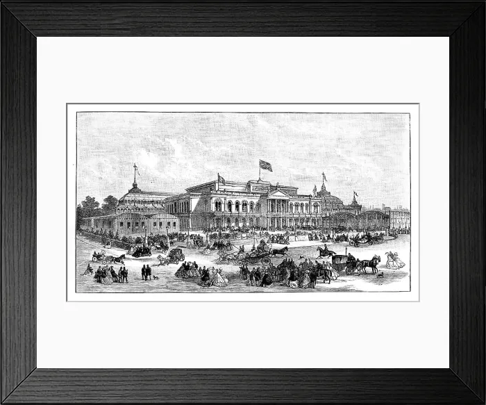 Framed Print : The International Exhibition, Dublin, Ireland, 1865 Framed Print : The International Exhibition, Dublin, Ireland, 1865
