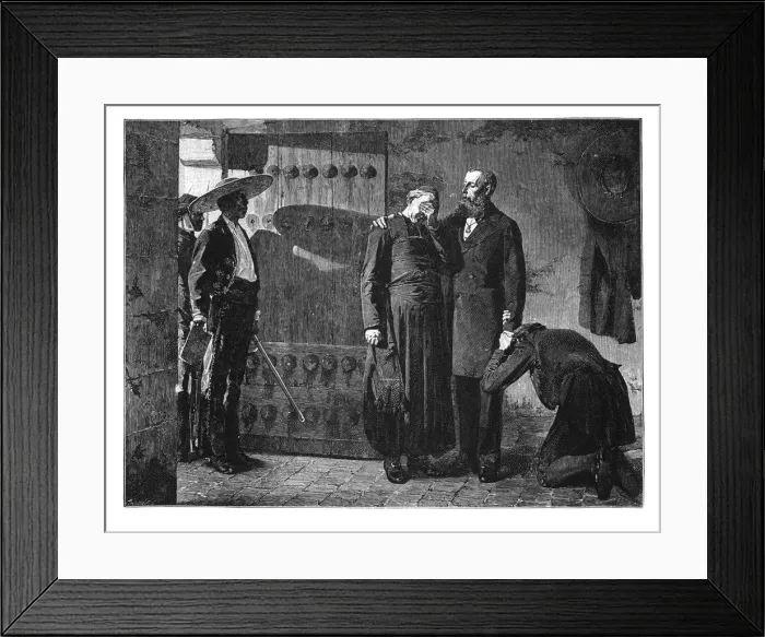 Framed Print : Last moments of the Emperor Maximilian, 1867, (late 19th century)