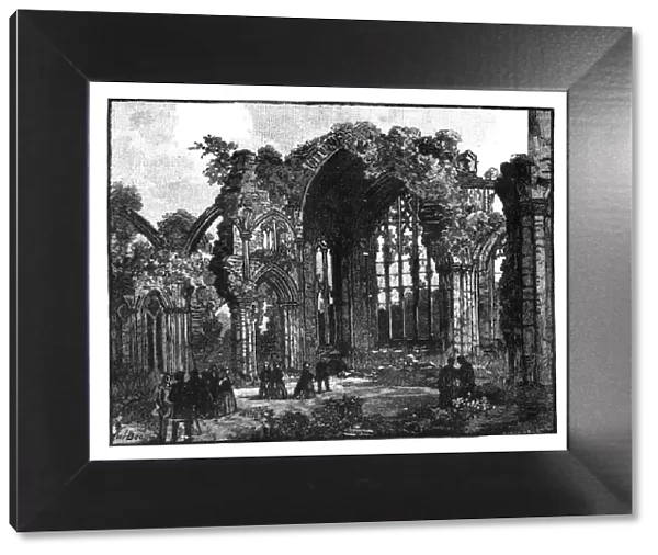 Visit of Queen Victoria to Melrose Abbey, Scotland, late 19th century