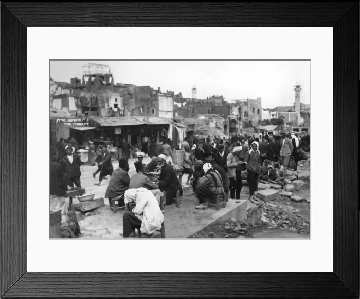 Framed Print : The market, Beirut, Lebanon, c1920s-c1930s(?) Framed Print : The market, Beirut, Lebanon, c1920s-c1930s(?)