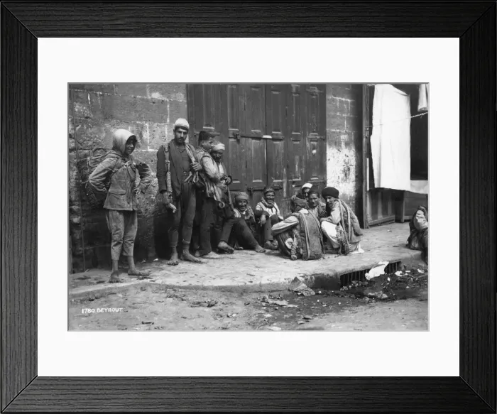 Framed Print : Street scene, Beiruit, Lebanon, c1920s-c1930s(?) Framed Print : Street scene, Beiruit, Lebanon, c1920s-c1930s(?)