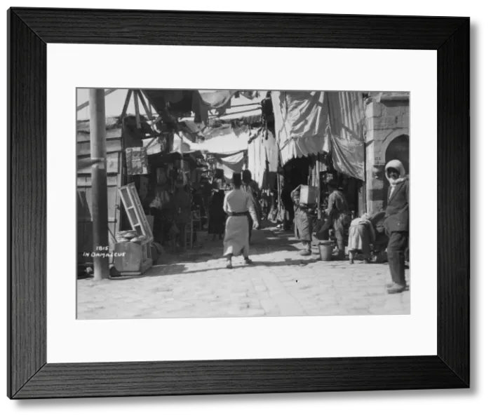Framed Print : Street scene, Damascus, Syria, c1920s-c1930s(?) Framed Print : Street scene, Damascus, Syria, c1920s-c1930s(?)