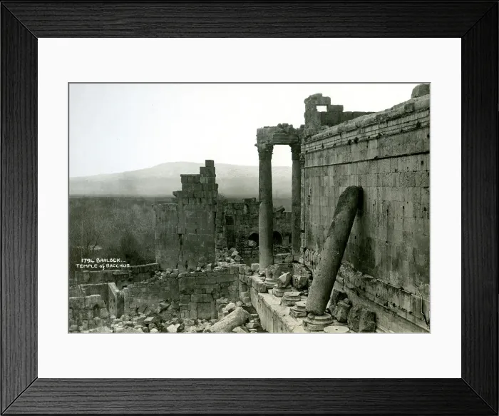 Framed Print : Temple of Bacchus, Baalbek, Lebanon, c1920s-c1930s(?) Framed Print : Temple of Bacchus, Baalbek, Lebanon, c1920s-c1930s(?)