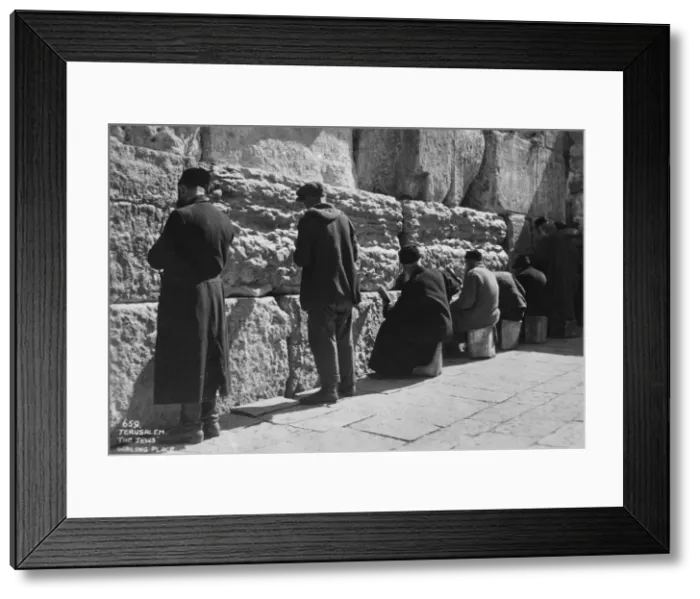 Framed Print : The Wailing Wall, Jerusalem, c1920s-c1930s(?)