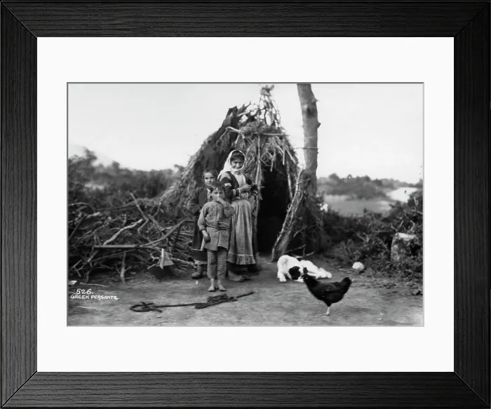 Framed Print : Peasants, Greece, c1920s-c1930s(?) Framed Print : Peasants, Greece, c1920s-c1930s(?)