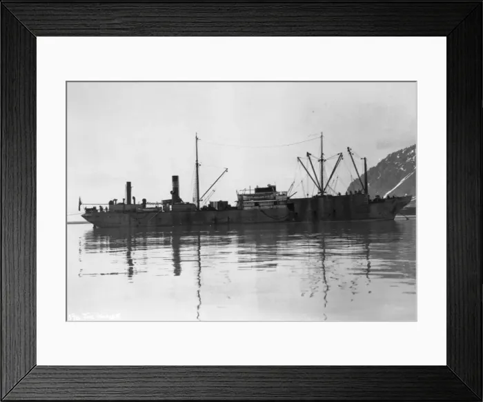 Framed Print : A whaler, Magdalene Bay, Spitzbergen, Norway, 1929 Framed Print : A whaler, Magdalene Bay, Spitzbergen, Norway, 1929