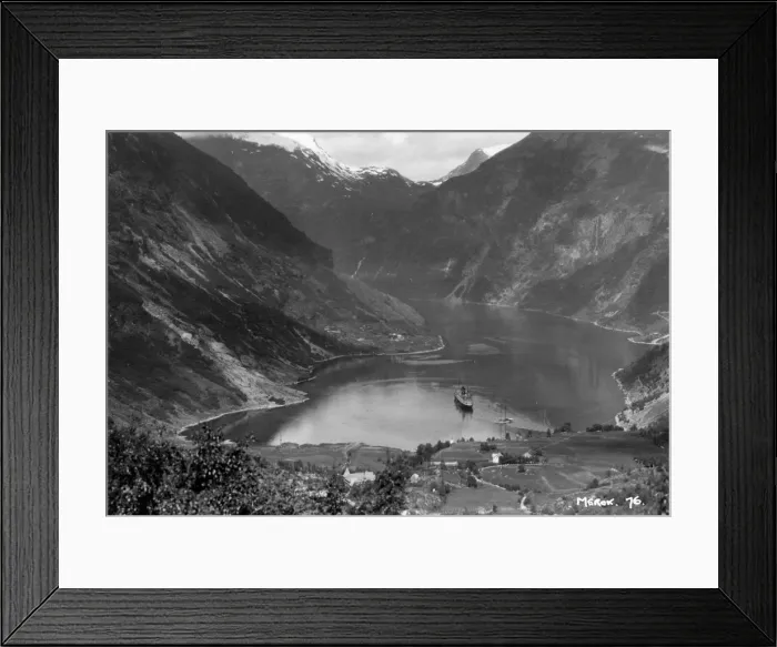 Framed Print : Merok, Geirangerfjord, Norway, 1929 Framed Print : Merok, Geirangerfjord, Norway, 1929