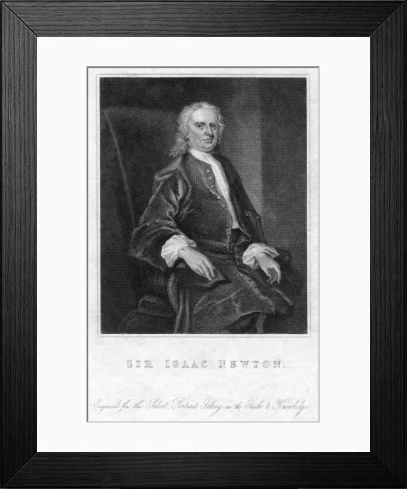 Framed Print : Sir Isaac Newton, English mathematician, astronomer and physicist, (19th century) Framed Print : Sir Isaac Newton, English mathematician, astronomer and physicist, (19th century)