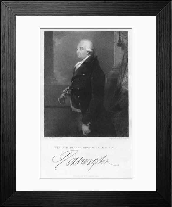 Framed Print : John Ker, Duke of Roxburghe, English bibliophile and book collector, (1832). Artist: Charles Edward Wagstaff Framed Print : John Ker, Duke of Roxburghe, English bibliophile and book collector, (1832). Artist: Charles Edward Wagstaff