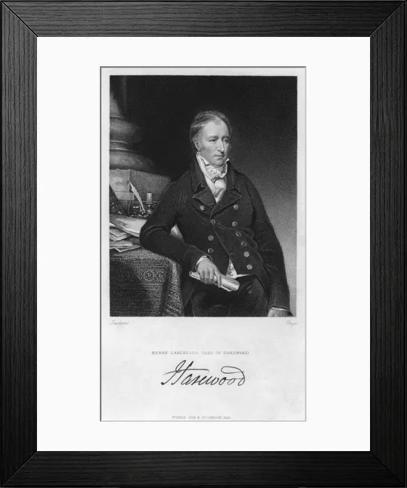 Framed Print : Henry Lascelles, 2nd Earl of Harewood, British politician, 1830. Artist: Page Framed Print : Henry Lascelles, 2nd Earl of Harewood, British politician, 1830. Artist: Page