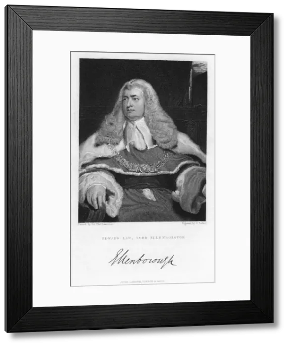 Framed Print : Edward Law, Lord Ellenborough, 19th century. Artist: G Parker Framed Print : Edward Law, Lord Ellenborough, 19th century. Artist: G Parker