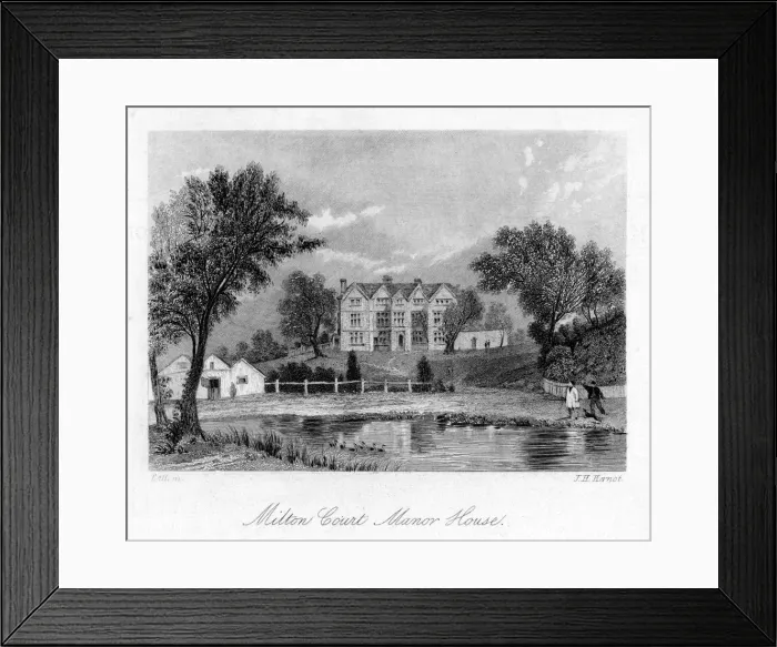Framed Print : Milton Court Manor House, Surrey, 18th century. Artist: J H Kernot Framed Print : Milton Court Manor House, Surrey, 18th century. Artist: J H Kernot