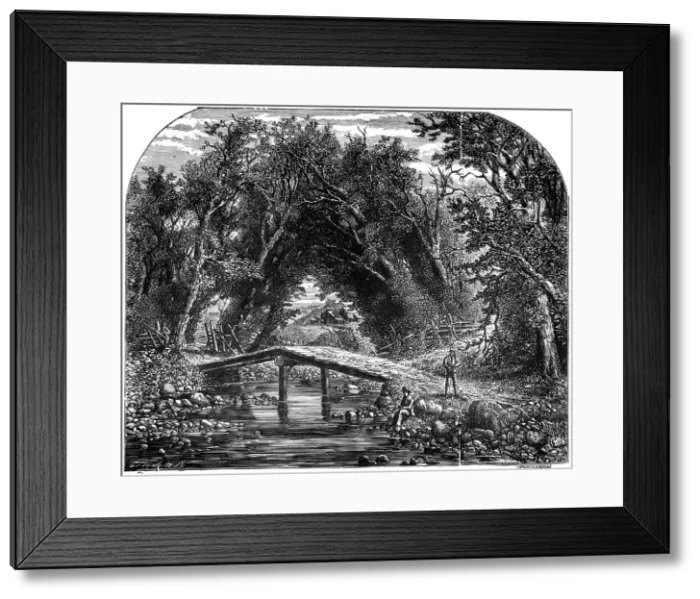 Framed Print : Rural life in western Canada, 19th century Framed Print : Rural life in western Canada, 19th century