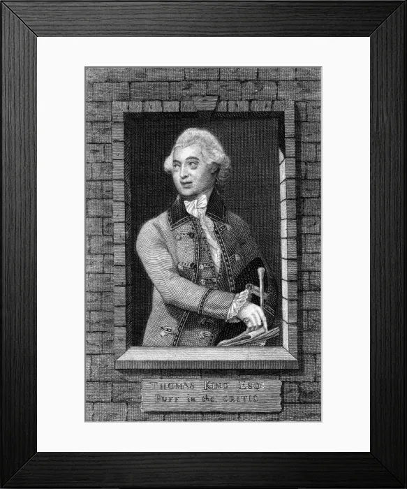 Framed Print : Thomas King as Puff in The Critic, 19th century Framed Print : Thomas King as Puff in The Critic, 19th century