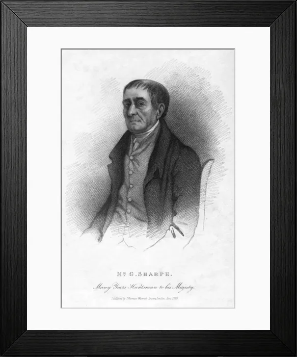 Framed Print : G Sharpe, royal huntsman, 1827 Framed Print : G Sharpe, royal huntsman, 1827