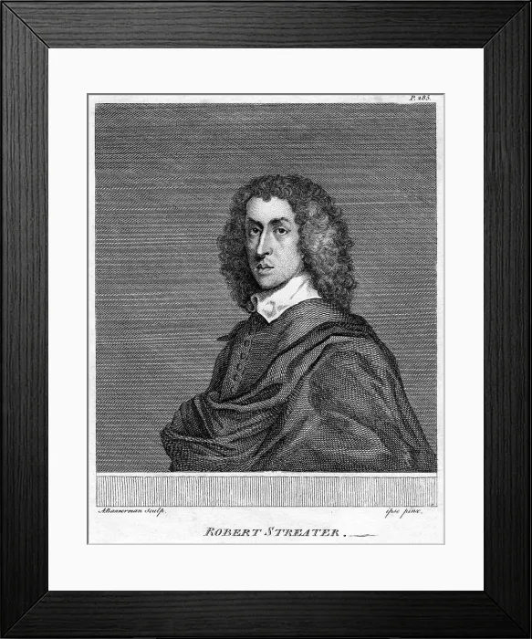 Framed Print : Robert Streater (1624-1680), English artist, 19th century. Artist: Alexander Bannerman Framed Print : Robert Streater (1624-1680), English artist, 19th century. Artist: Alexander Bannerman