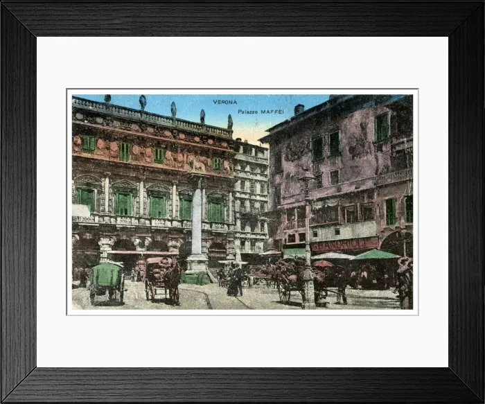Framed Print : Palazzo Maffei, Verona, Italy, late 19th or early 20th century(?) Framed Print : Palazzo Maffei, Verona, Italy, late 19th or early 20th century(?)