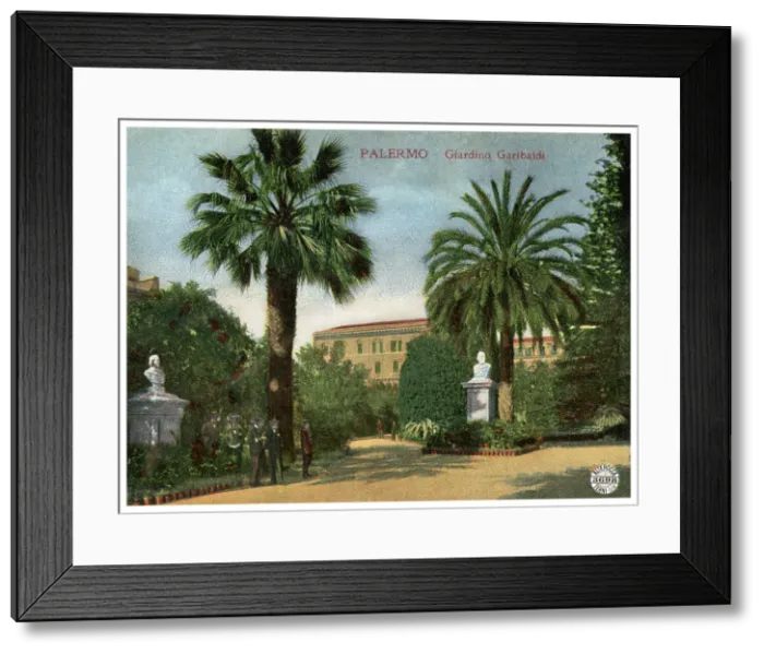 Framed Print : Garibaldi Garden, Palermo, Sicily, Italy, early 20th century(?) Framed Print : Garibaldi Garden, Palermo, Sicily, Italy, early 20th century(?)