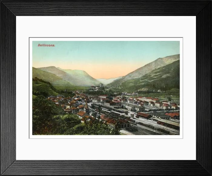 Framed Print : Bellinzona, Switzerland, early 20th century(?) Framed Print : Bellinzona, Switzerland, early 20th century(?)