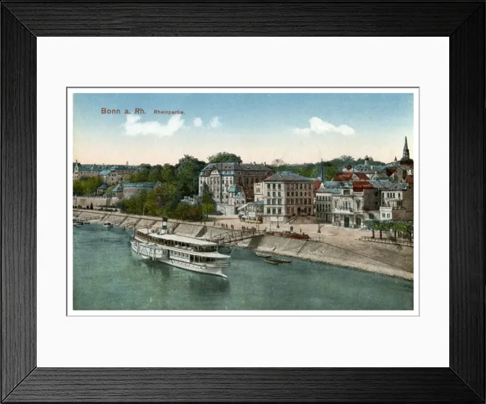 Framed Print : Bonn and the River Rhine, 20th century Framed Print : Bonn and the River Rhine, 20th century