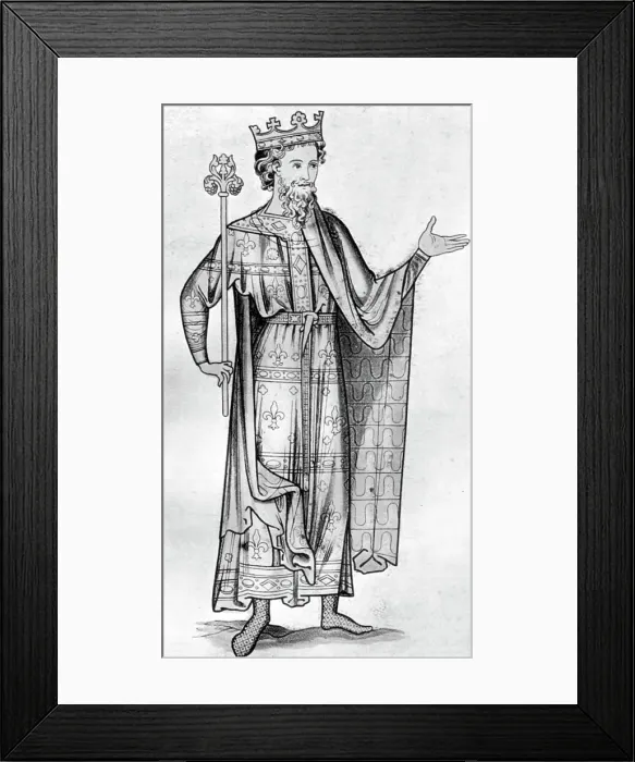 Framed Print : Regal costume, c1190, (1910) Framed Print : Regal costume, c1190, (1910)