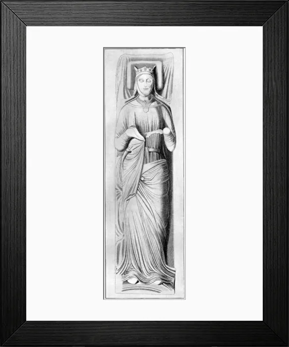 Framed Print : Effigy of Queen Eleanor, consort of Henry II, 13th century, (1910) Framed Print : Effigy of Queen Eleanor, consort of Henry II, 13th century, (1910)