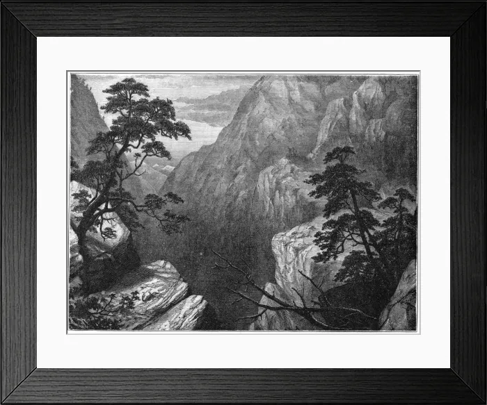 Framed Print : Snowy range of the Sierra Madre, Rocky Mountains, USA, 1877 Framed Print : Snowy range of the Sierra Madre, Rocky Mountains, USA, 1877