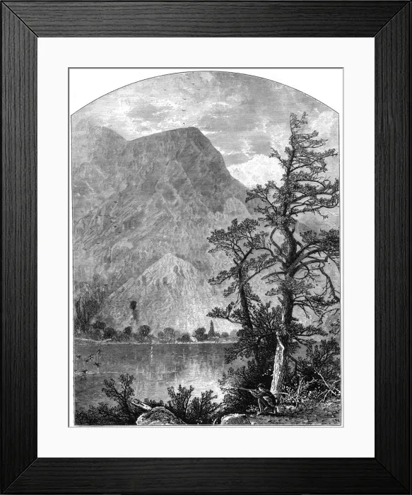 Framed Print : View of a spur of the Blue Mountains, Delaware Water Gap, New Jersey, USA, 1877 Framed Print : View of a spur of the Blue Mountains, Delaware Water Gap, New Jersey, USA, 1877