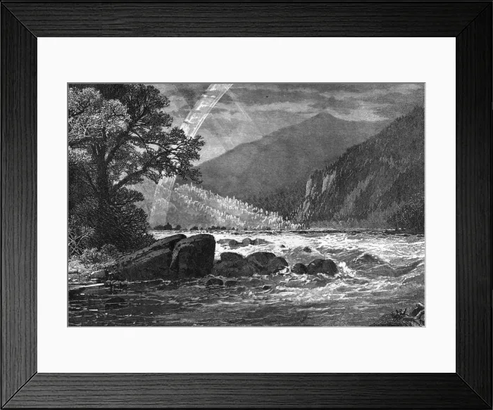 Framed Print : View of Balcony Falls, James River, Virginia, USA, 1877 Framed Print : View of Balcony Falls, James River, Virginia, USA, 1877