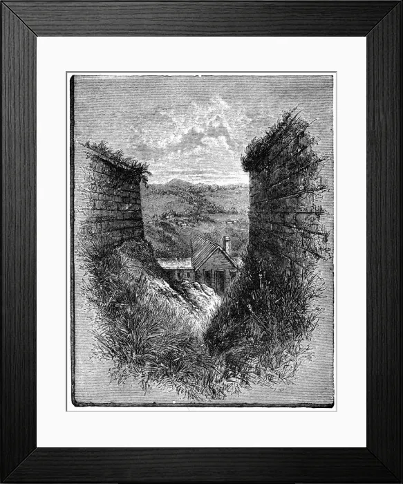 Framed Print : Ditch and ramparts, Quebec, Canada, late 19th century Framed Print : Ditch and ramparts, Quebec, Canada, late 19th century