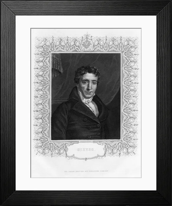 Framed Print : Emmanuel Joseph Sieyes (1748-1836), French abbot and statesman, 19th century. Artist: WH Mote Framed Print : Emmanuel Joseph Sieyes (1748-1836), French abbot and statesman, 19th century. Artist: WH Mote