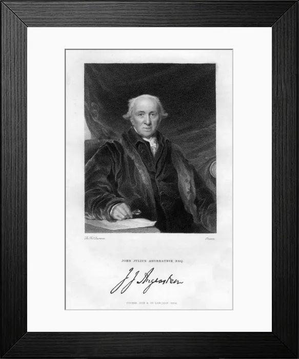 Framed Print : John Julius Angerstein (1735-1823), English philanthropist and merchant, (1829). Artist: Scriven Framed Print : John Julius Angerstein (1735-1823), English philanthropist and merchant, (1829). Artist: Scriven