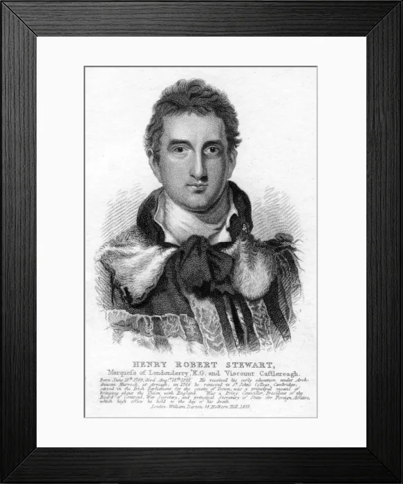 Framed Print : Robert Stewart, 1st Marquess of Londonderry, 1822 Framed Print : Robert Stewart, 1st Marquess of Londonderry, 1822
