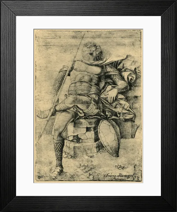 Framed Print : A Sleeping Soldier, 1913. Artist: Andrea Mantegna Framed Print : A Sleeping Soldier, 1913. Artist: Andrea Mantegna